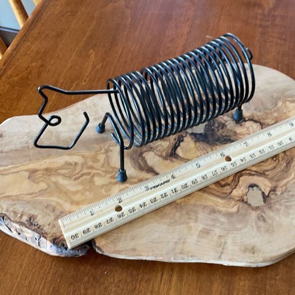 Vintage 1950s Scottie Dog Black Wire Letter Holder - Picture 4 of 5